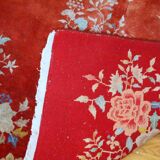 Antique Chinese carpet Art Deco handmade 125cm x 195cm 1920s
