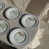 Set of 12 cheese plates France Chavroux 1990s D 21.5