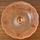 Pink glass fruit bowl