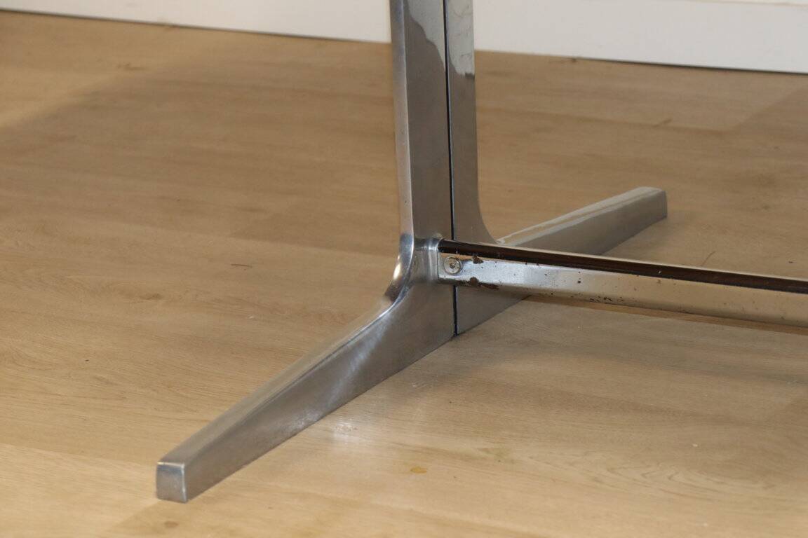 Vintage desk by George Nelson in wood and aluminum, 1960s