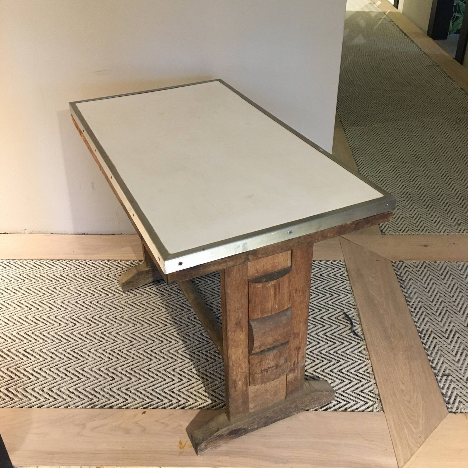 Wood and Formica bistro table