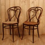 Paire de chaises bistrot n°19 Fischel
