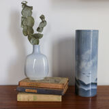 Virebent blue porcelain vase