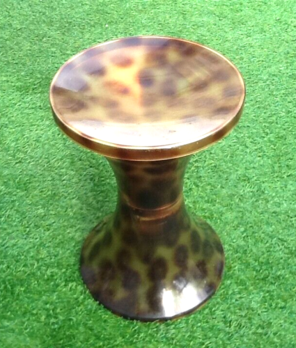 1970s Stool Tam Tam Transparent Leopard print (designer Henry Massonnet)