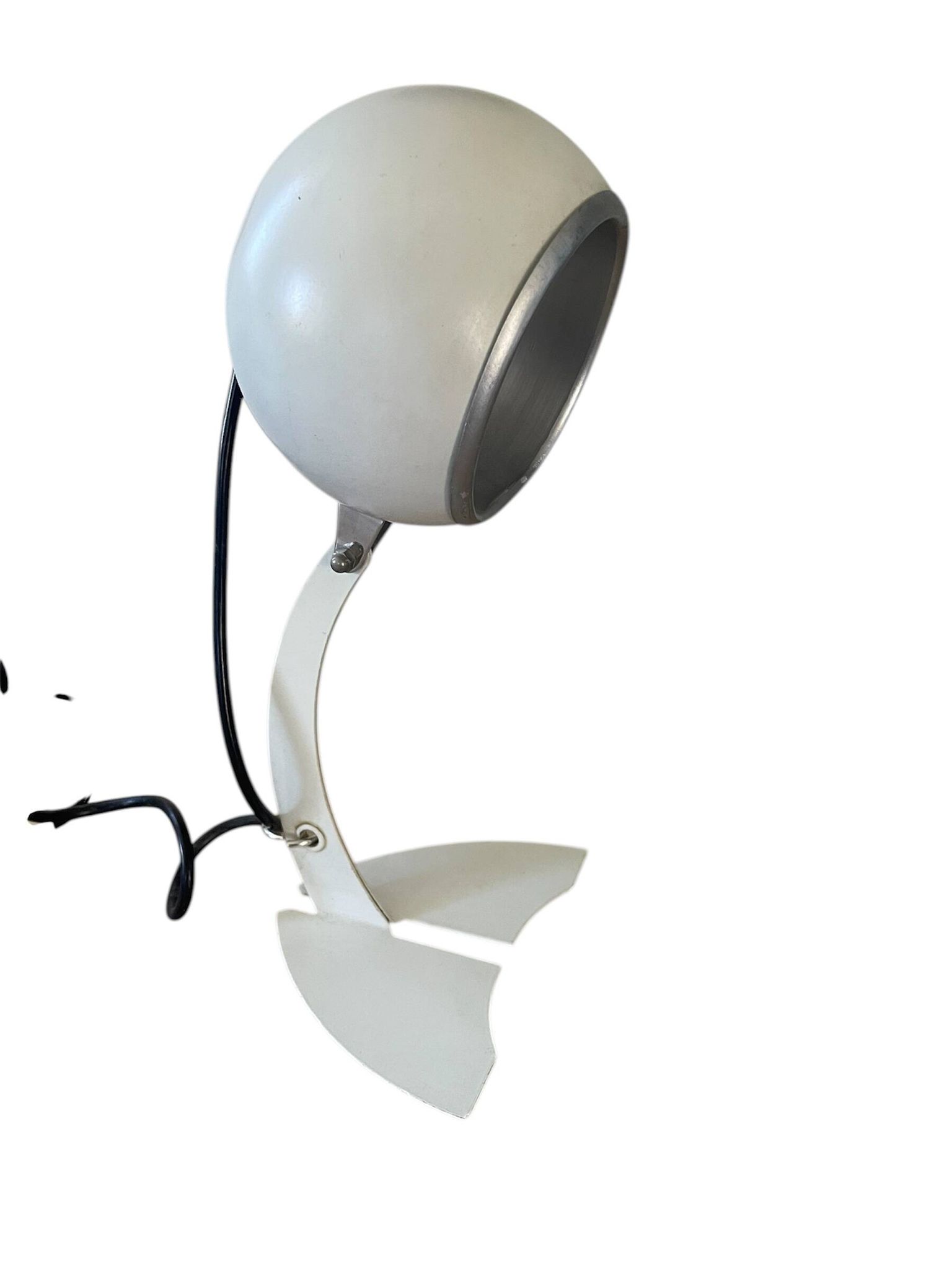 Lampe orientable eye ball, design italien années 70