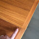 Vintage round dining table 1960s teak Lübke