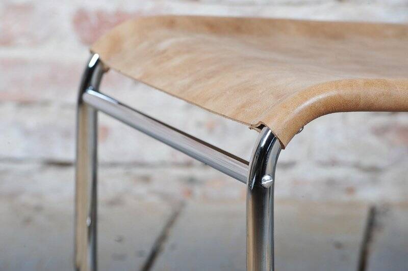 Chaises en chrome Bauhaus tchèques attribuées à M. Breuer pour Thonet, années 1920, ensemble de 2.