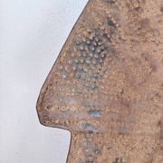 "Glagwa" shield embossed metal Cameroon 20th century