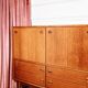 Scandinavian teak cabinet bar with integrated secretary, 1960s.