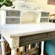 Small old romantic style desk