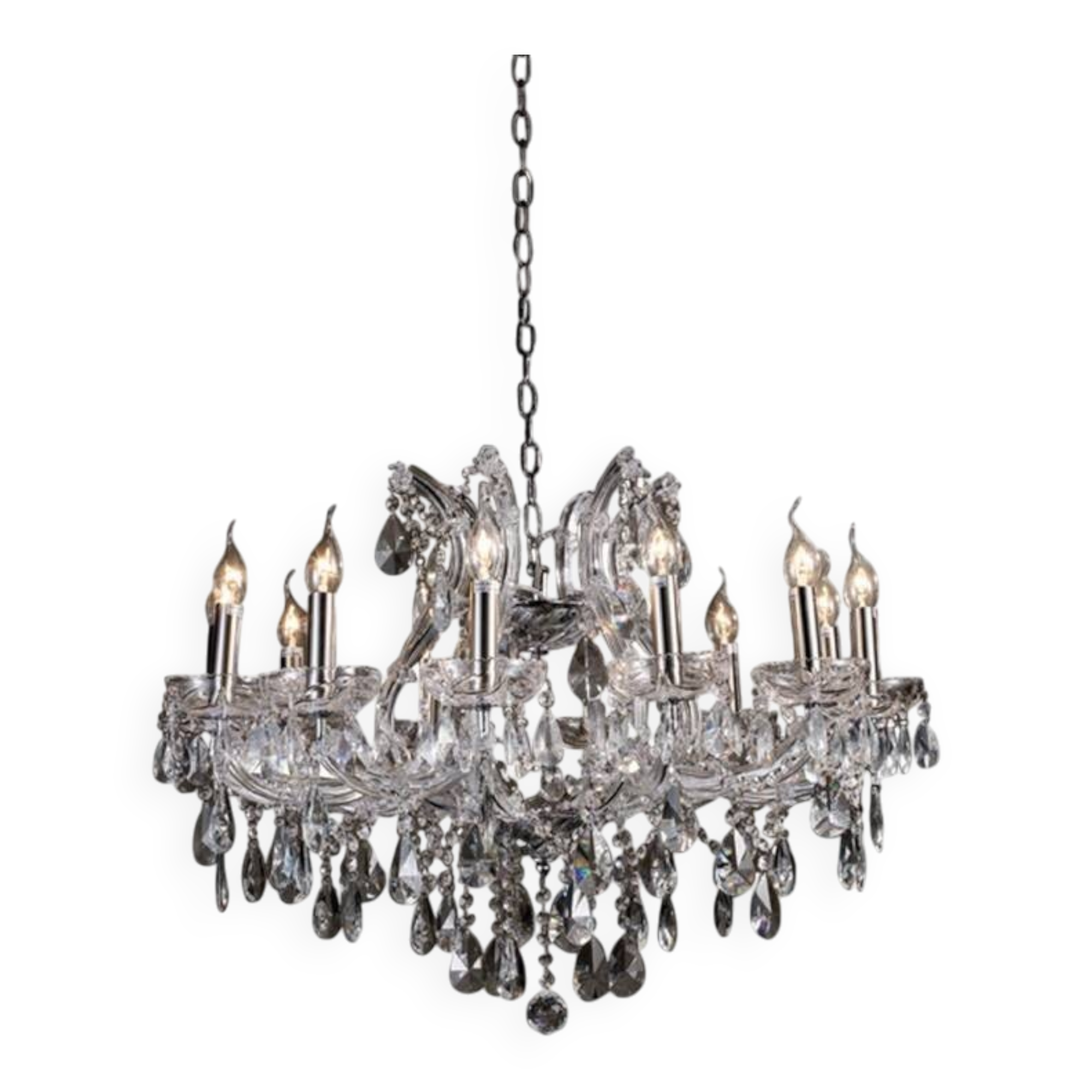 Classic silver chandelier