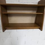 1950 solid oak wall shelf with invisible fixings