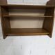 1950 wall shelf solid oak invisible fixings