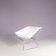 1950s easy chair AP 14 white canvas Pierre Paulin for A. Polak Netherlands