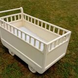 1940s wooden baby bed