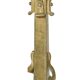 Pair of gilded bronze andirons decorated with serpents.