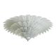 Monumental Venetian Leaves Flush Mount in Murano Style Glass by Simoeng