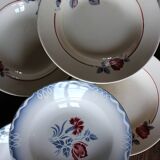 6 Art Deco deep plates Marinette Juliette Digoin Sarreguemines