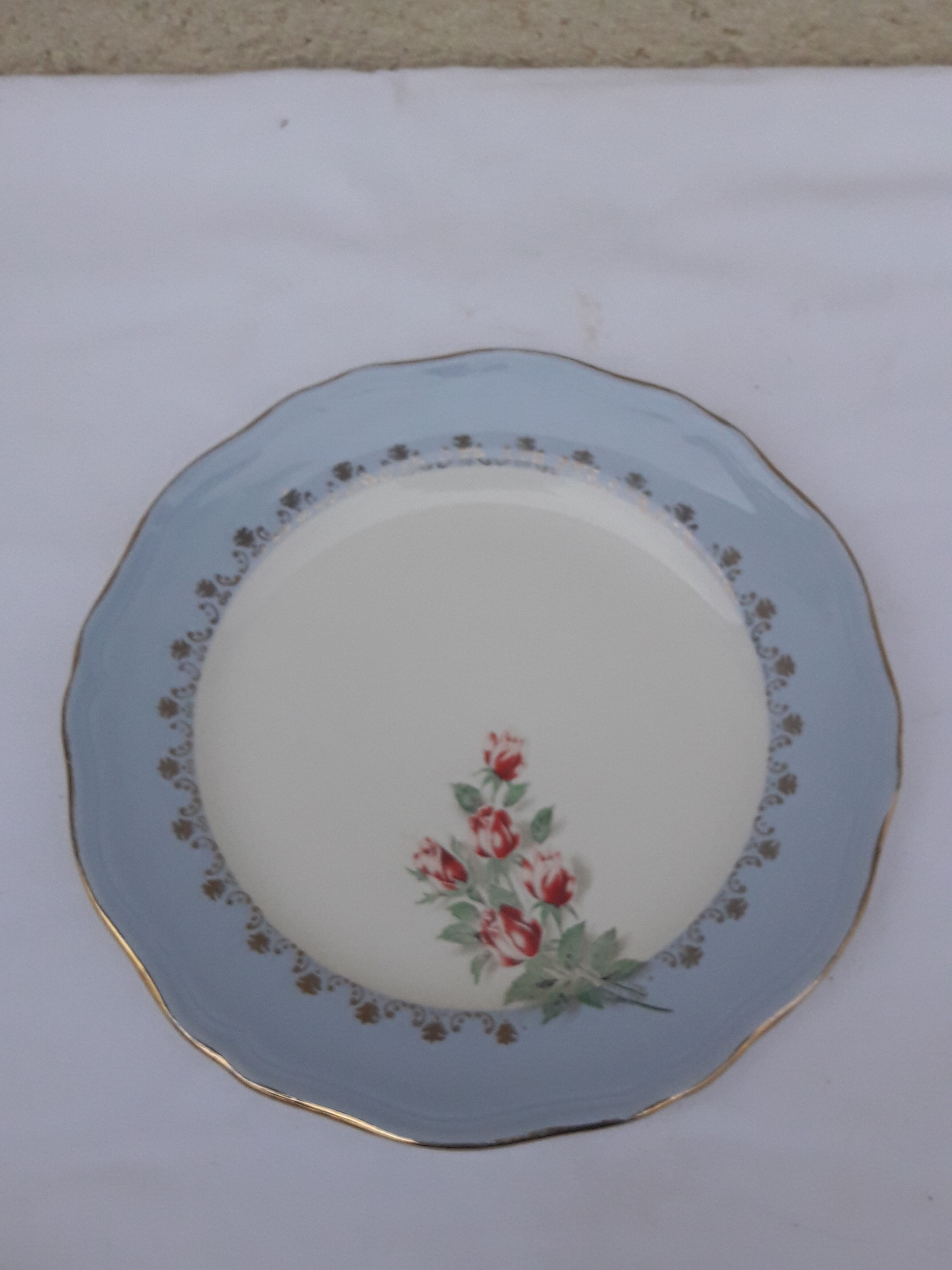 5 dessert plates in permacal model Floralies diam 18.5 cm