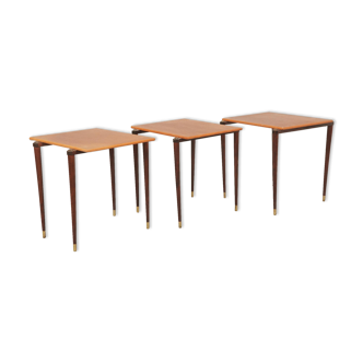 Set de 3 tables gigogne scandinaves