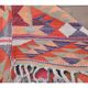 1970s Vintage Turkish Hand-Knotted Wool Cotton Pink Runner Rug 92x343
