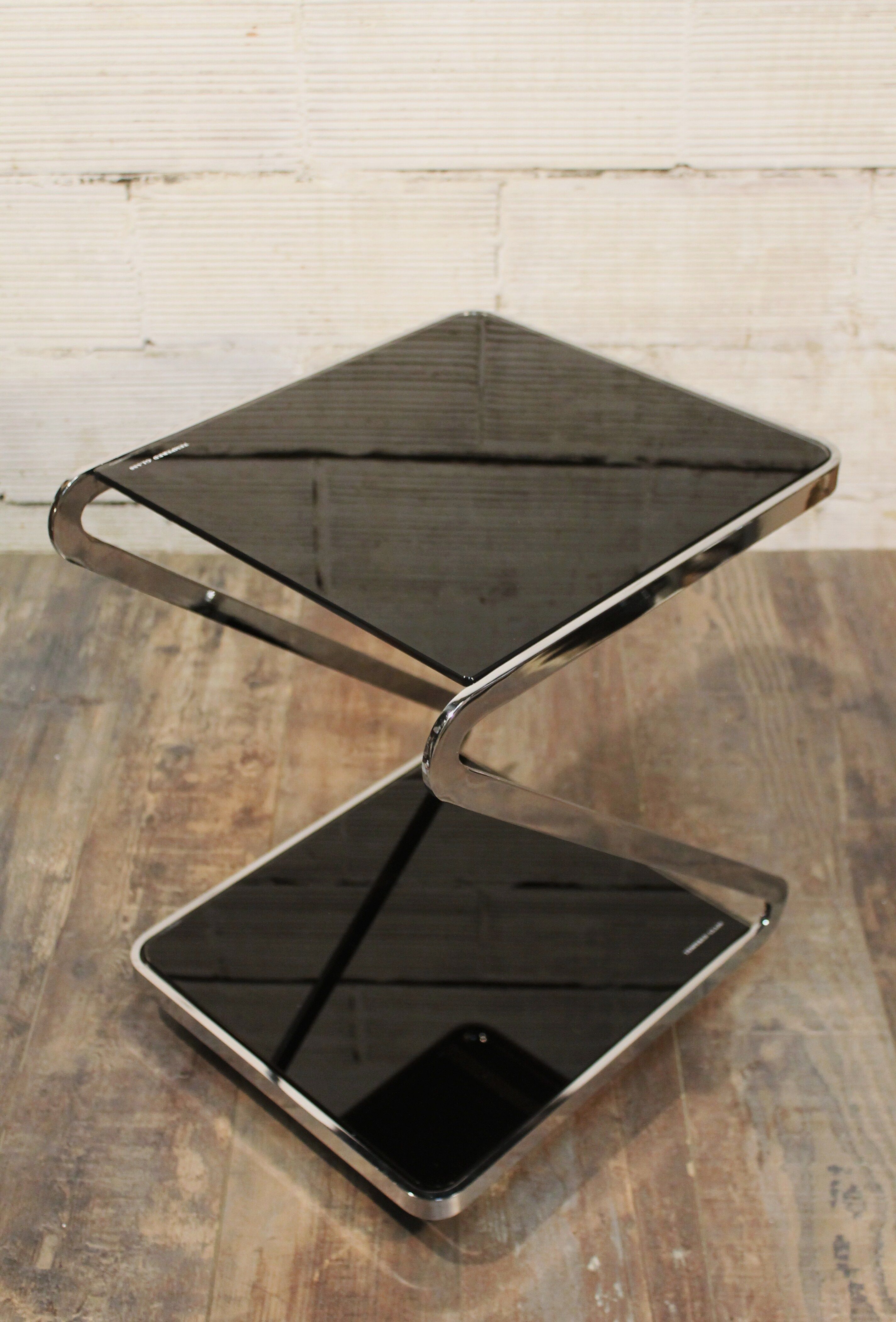 Design harness metal & glass 70s