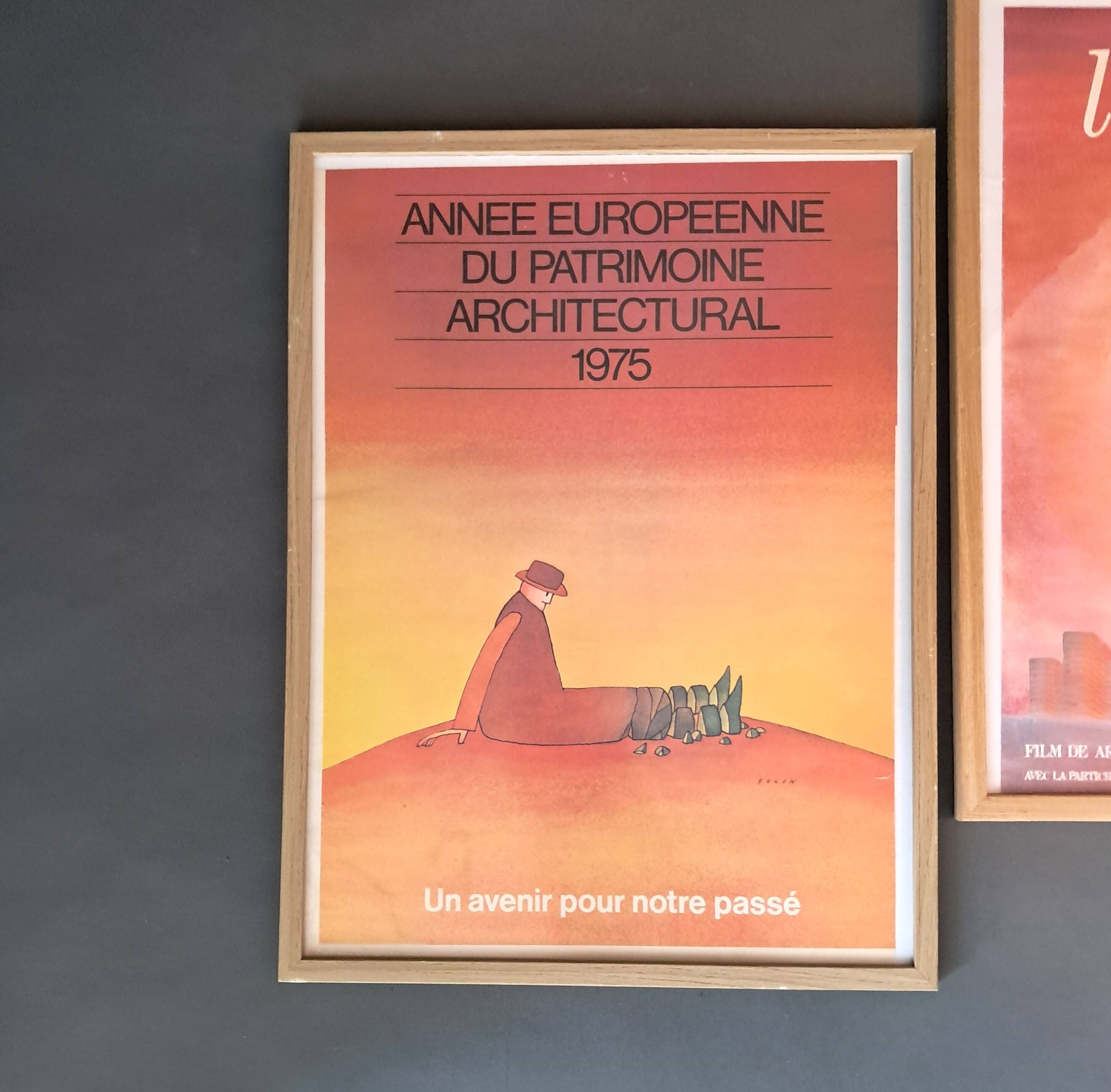 Pair of Jean-Michel Folon almanac exhibition posters.