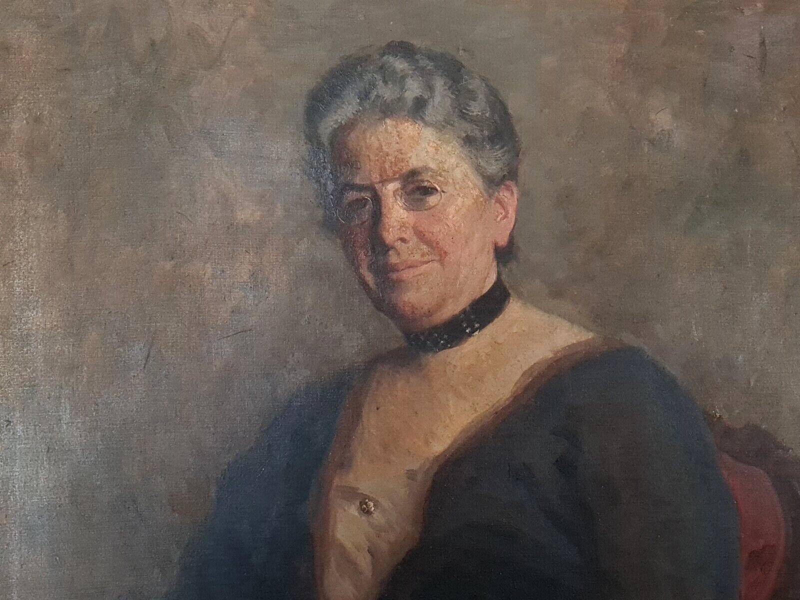 Portrait of a lady Emil Beurmann 1862-1951 Swiss painter Oil on canvas
