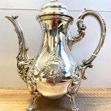 Elegant Louis XV Style Rocaille Silver Metal Tea Coffee Pot