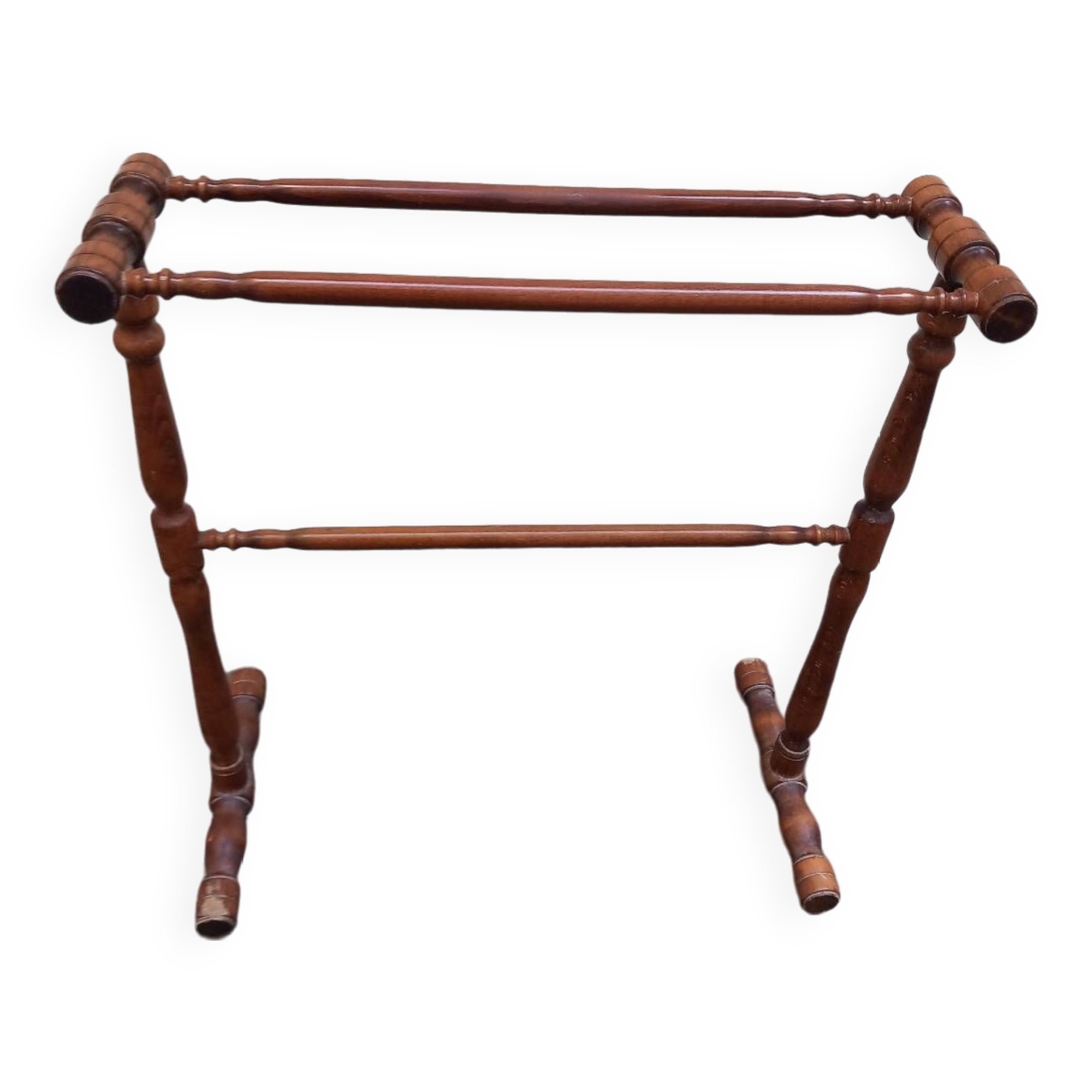 Vintage bamboo towel holder