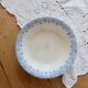 Old round deep plate ironstone Boch La Louvière Clara – Blue decoration
