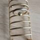 Foie gras presentation service dish in metal and glass and its toast holder