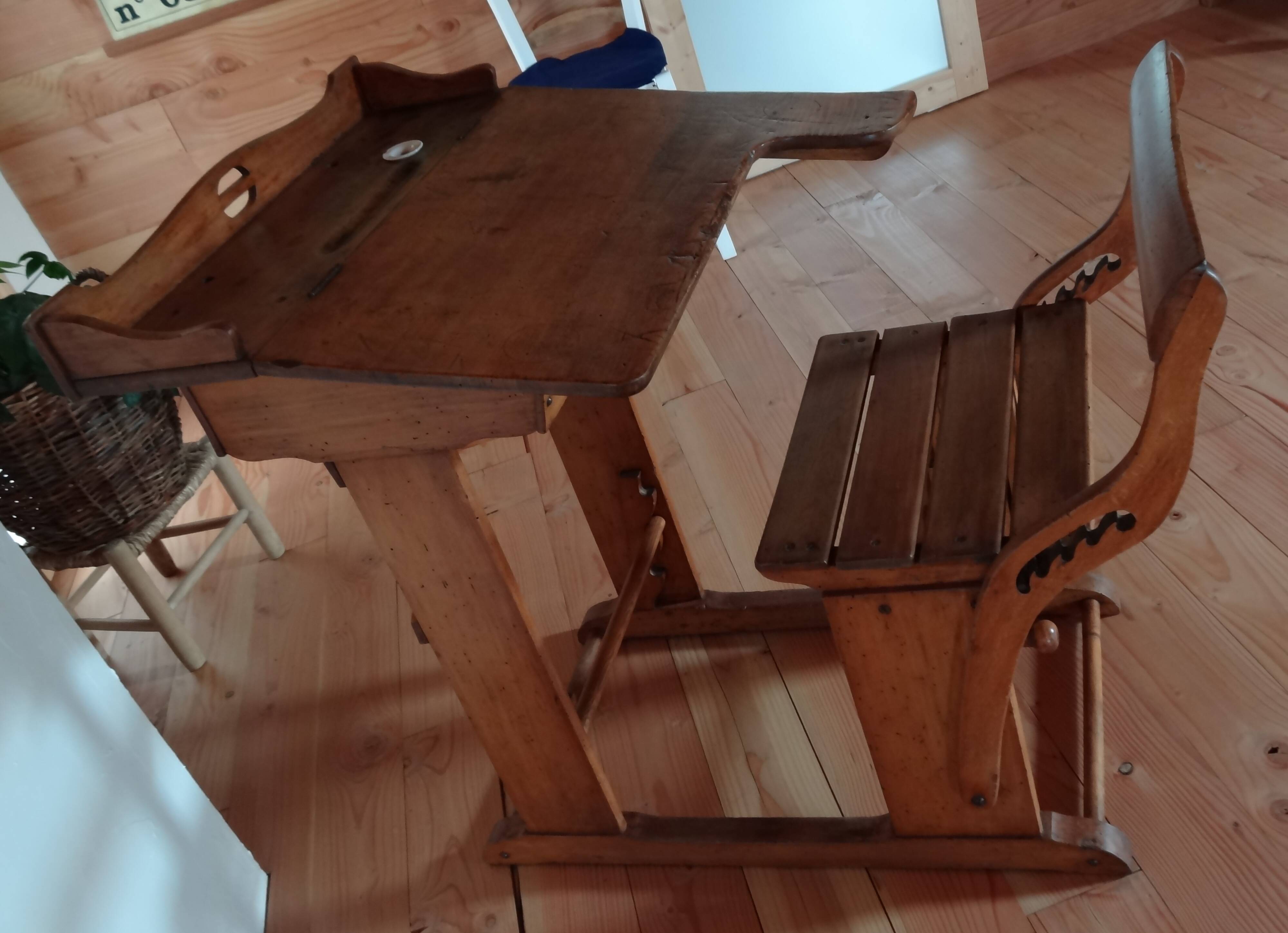 old school desk