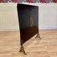 ANTIQUE METAL CHIMNEY FIREPLACE SCREEN.