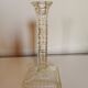 Pair of antique glass candlesticks