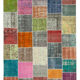 Handmade Oriental Contemporary 205 cm x 300 cm Multicolor Patchwork Carpet