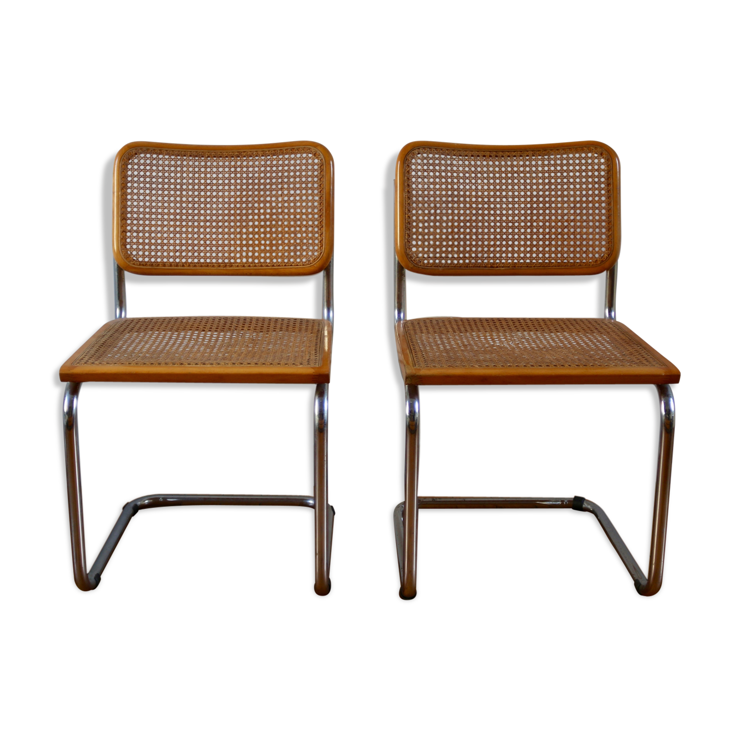 Pair of chairs by Marcel Breuer 70s B32