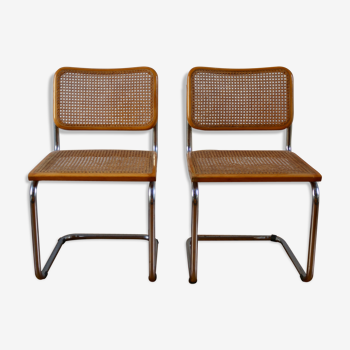 Pair of chairs by Marcel Breuer 70s B32