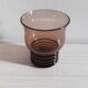 Verres a liqueur vintage verre fumé noir