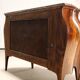 Commode ancienne baroque en noyer et marbre, Italie, XXe siècle