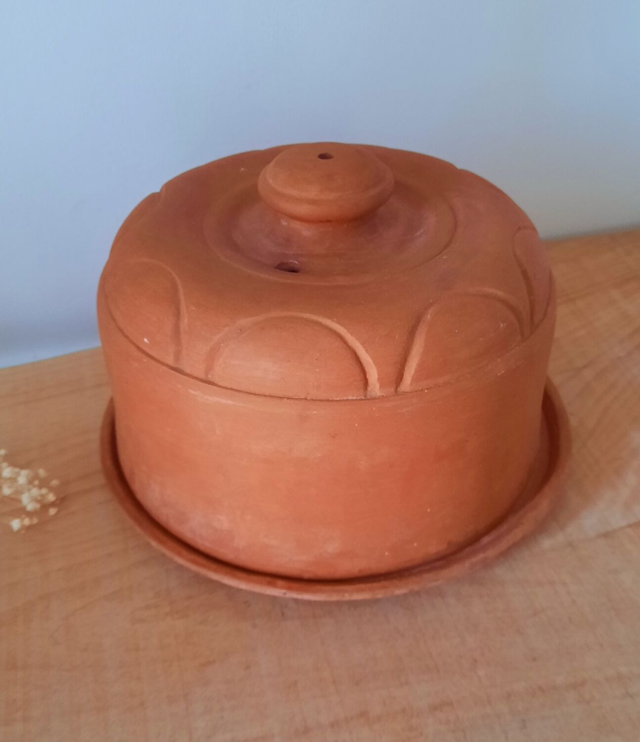 Terracotta butter bell