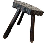 Table d'appoint/piédestal vintage en bois pour plantes