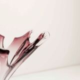 Vase in Murano glass by Fratelli Toso H 27.5cm