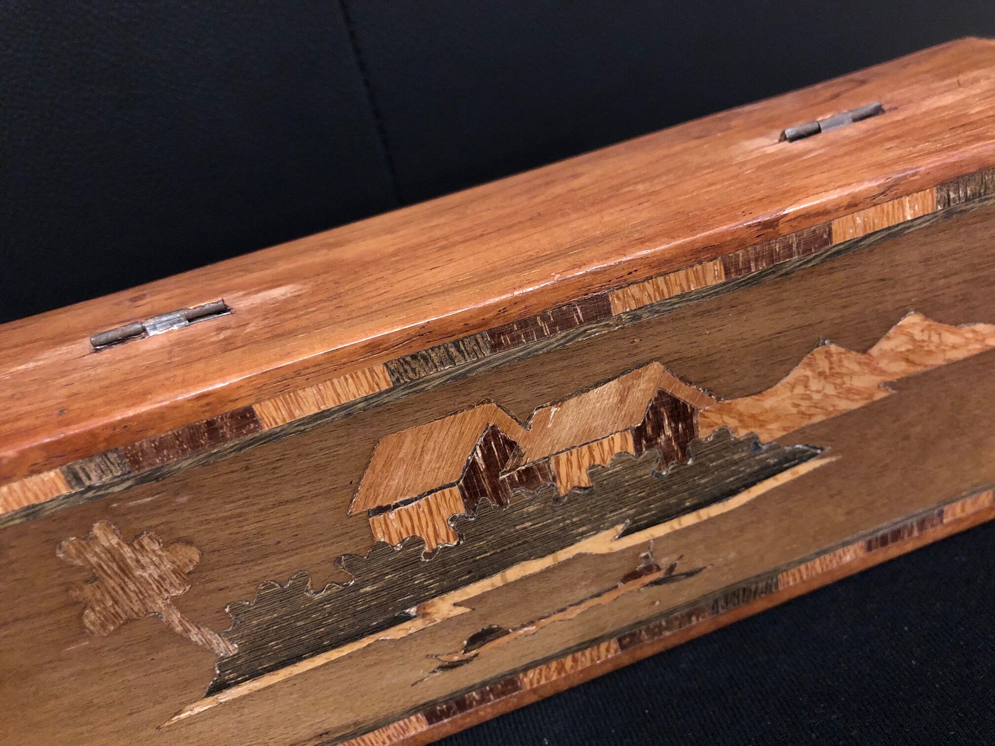 Old bamboo marker plumier