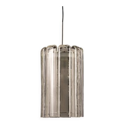 Suspension cylindrique avec verre cristal par Doria, Allemagne, années 1970