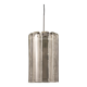 Cylindrical suspension light with crystal glass by Doria, Germany, 1970s.