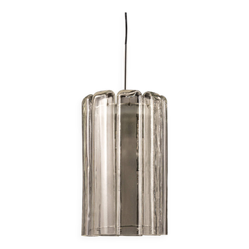 Suspension cylindrique avec verre cristal par Doria, Allemagne, années 1970