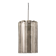 Cylindrical suspension light with crystal glass by Doria, Germany, 1970s.