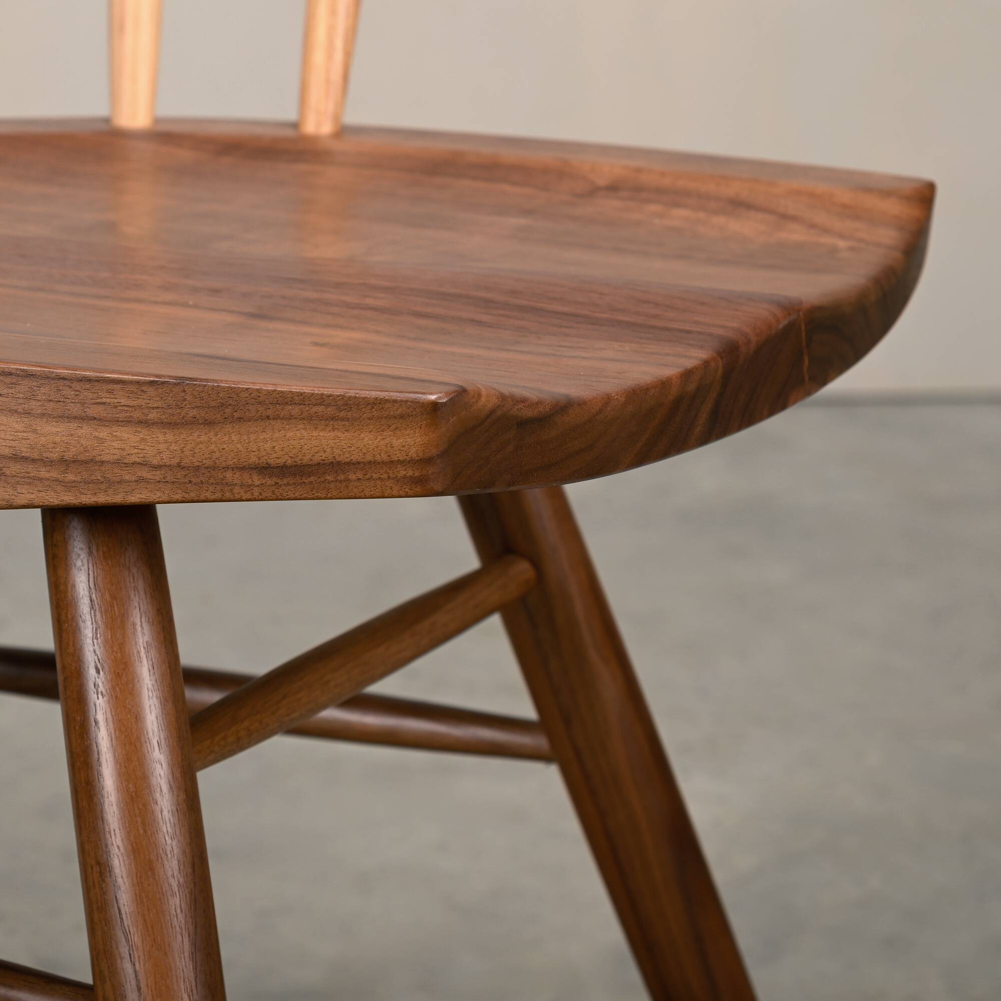 George Nakashima N19 Straight Chair in Walnut and Hickory for Knoll Studio