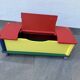 Banc-coffre années 80 Pierre Sala crayons